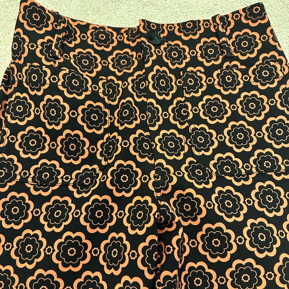 Maeve Anthropologie Size 27 The Colette Crop Wide Leg Ponte Pant MId Mod - Picture 2 of 4